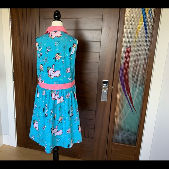 SOURPUSS Dress Pink Elephants on Parade, Size XL - Picture 4 of 10